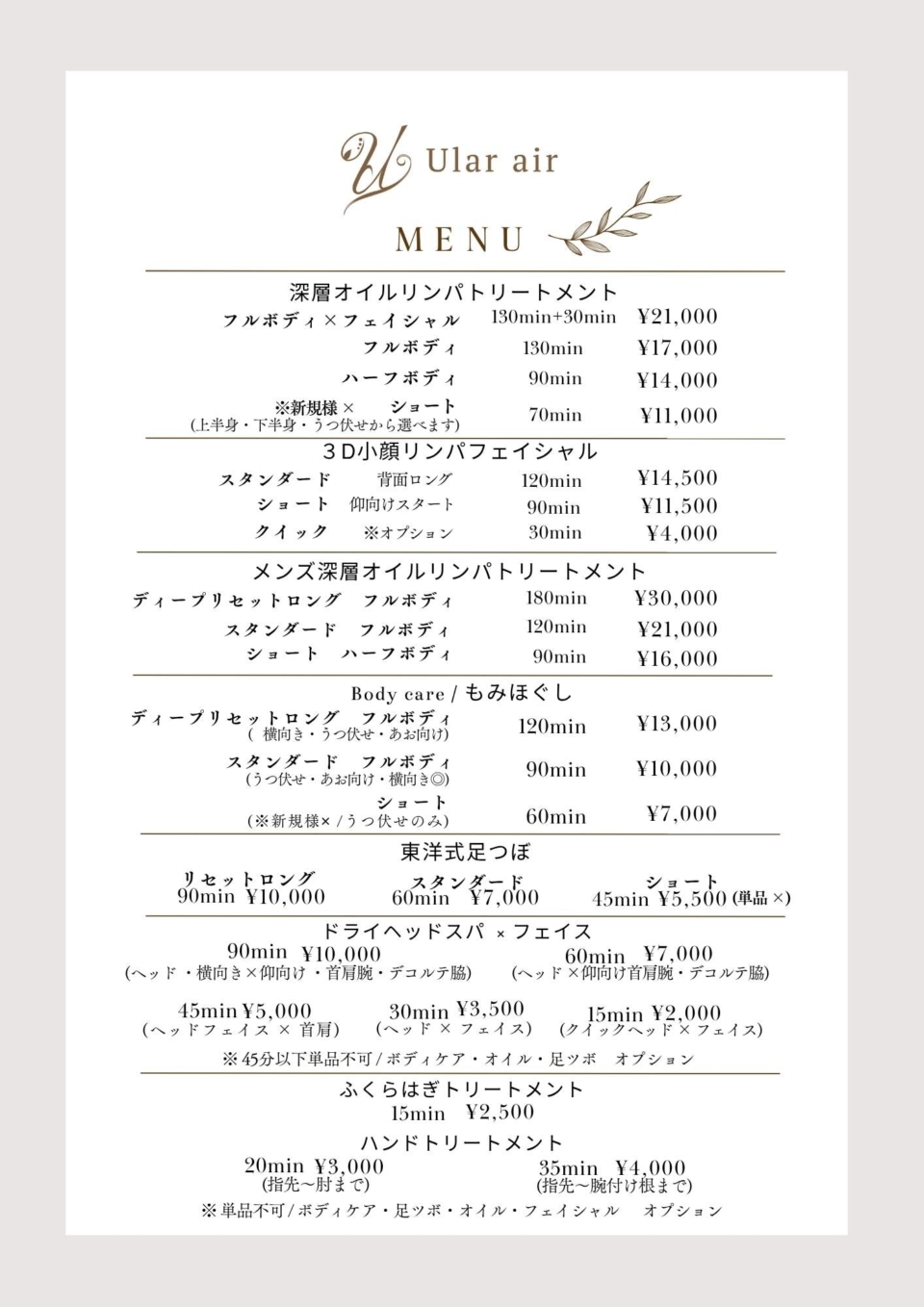 価格改定および変更